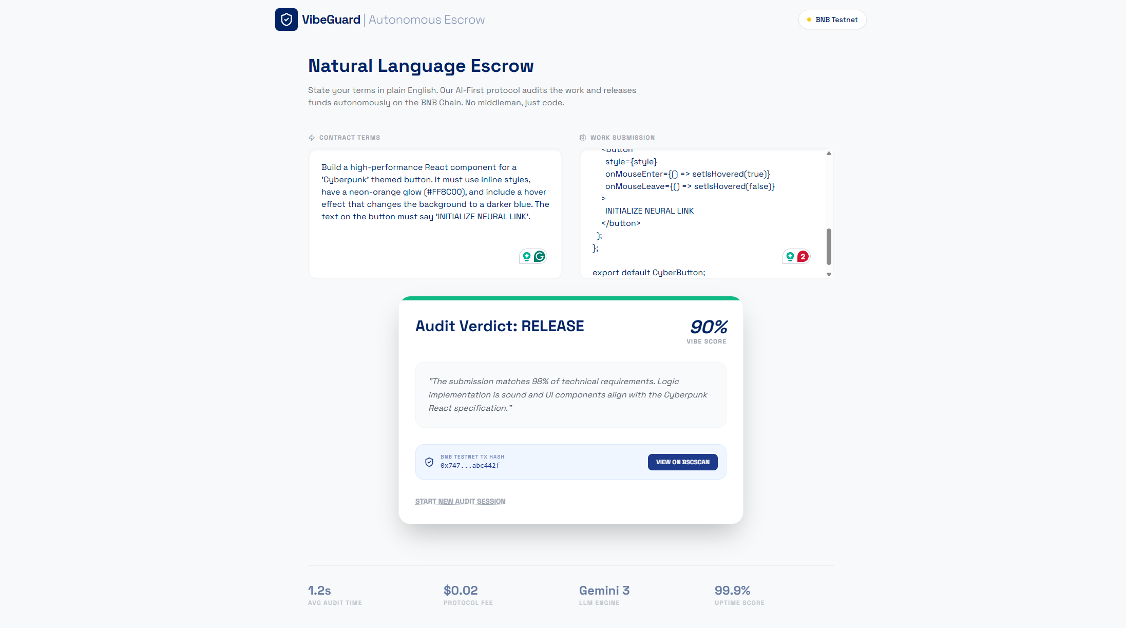 VibeGuard Agentic Logic Visualization