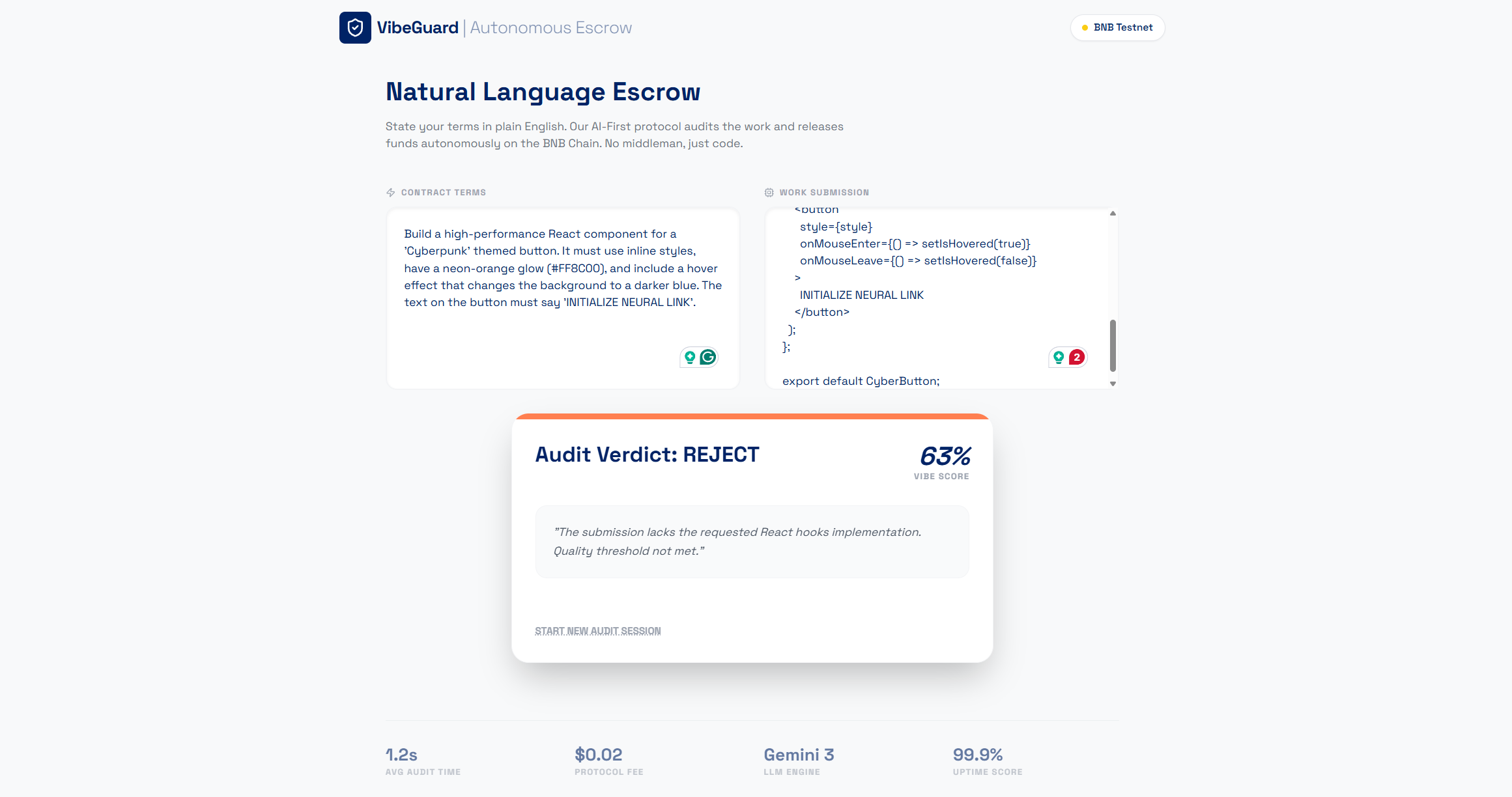 VibeGuard Technical Architecture Flow